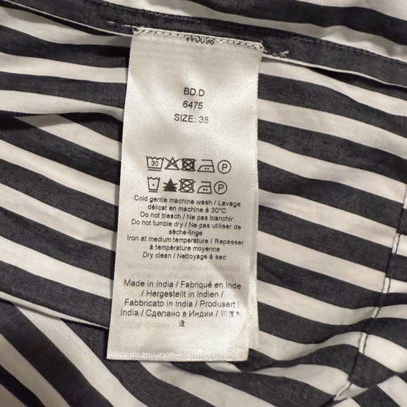 GANNI Mini Shirt Dress w/ Peter Pan Collar - Picture 7 of 9